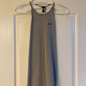 Nike Racerback Gray Athletic Tank Top